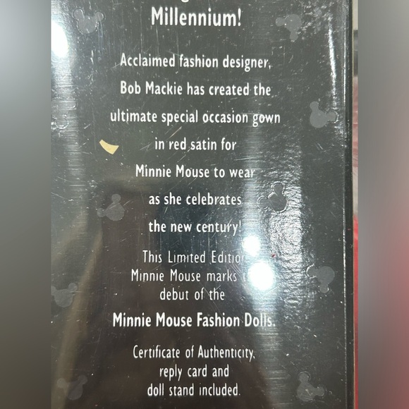 Disney Bob Mackie Limited Edition Millennium Minnie NEW IN BOX - Picture 6 of 9